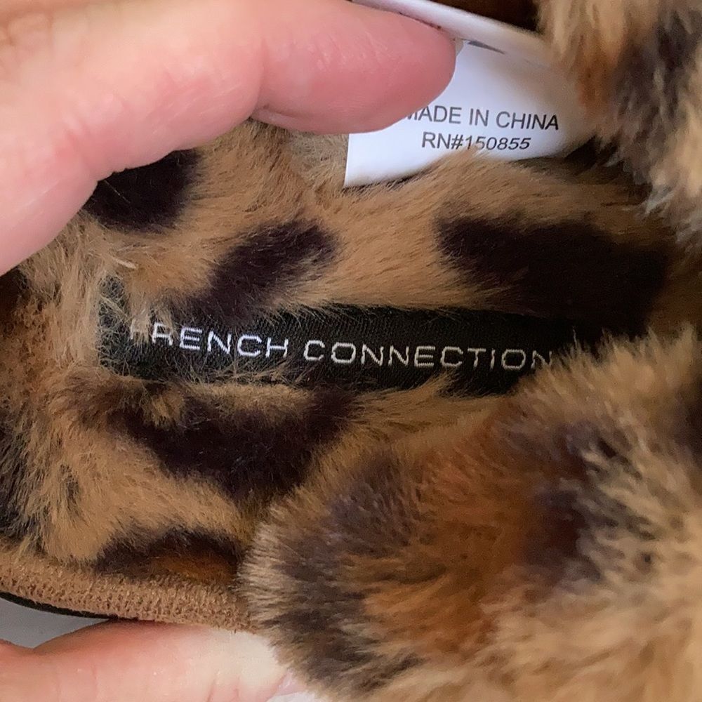 French Connection Faux Fir Slippers - Picture 5 of 5